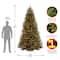 9ft. Pre-Lit PowerConnect™ North Valley Spruce Artificial Christmas Tree, Light Parade® LED Lights